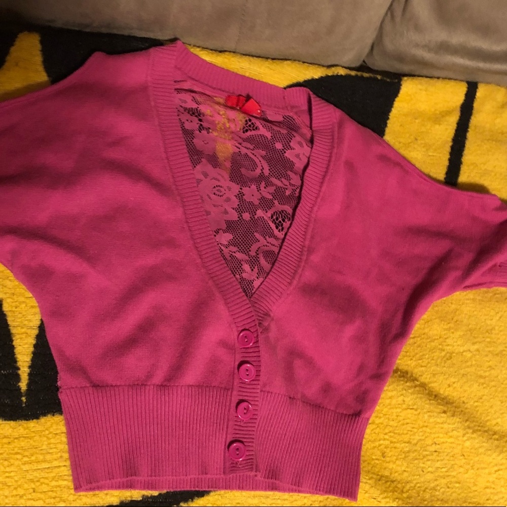 Bingo cropped cardigan Juniors small.
